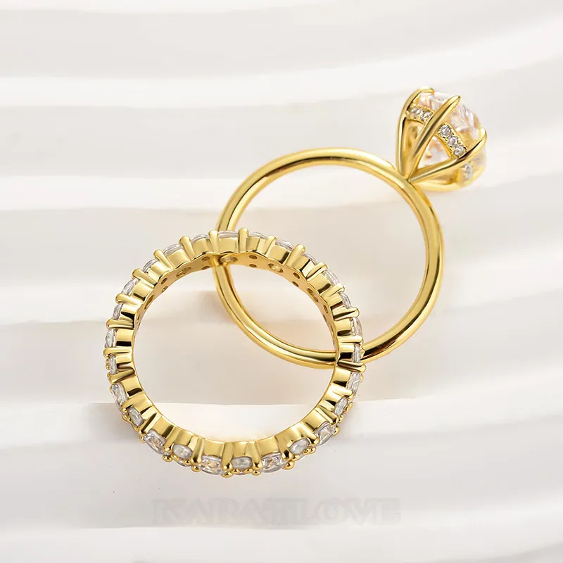 Bague de fiançailles à 3 pierres en argent sterling blanc, diamant radiant, disponible en 3 couleurs