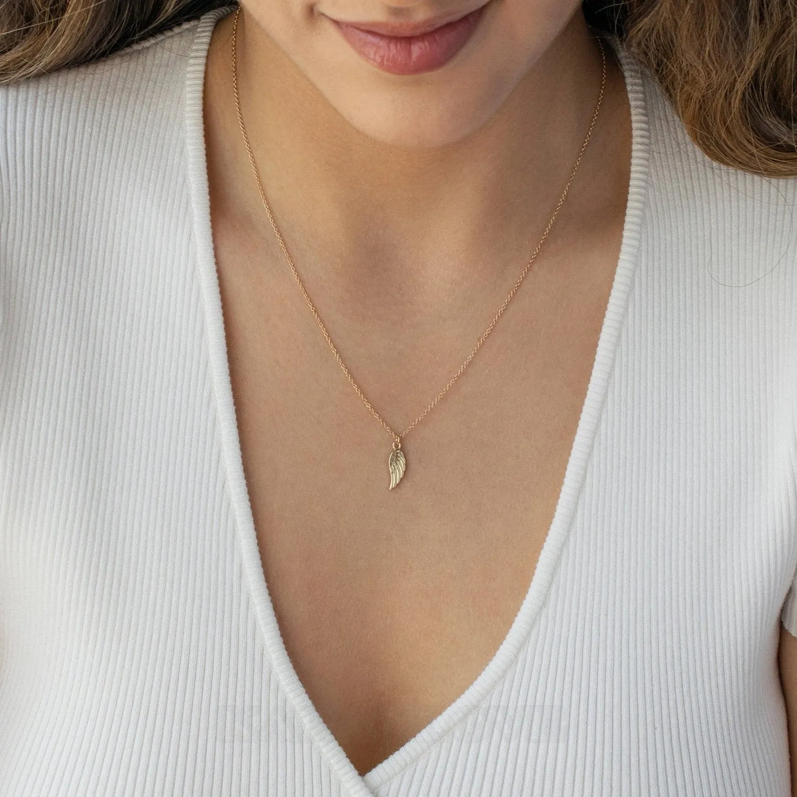 Aile d'ange collier en argent 925 cadeau avec chaîne