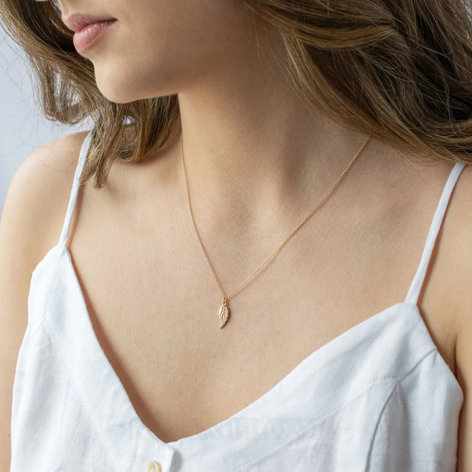 Aile d'ange collier en argent 925 cadeau avec chaîne