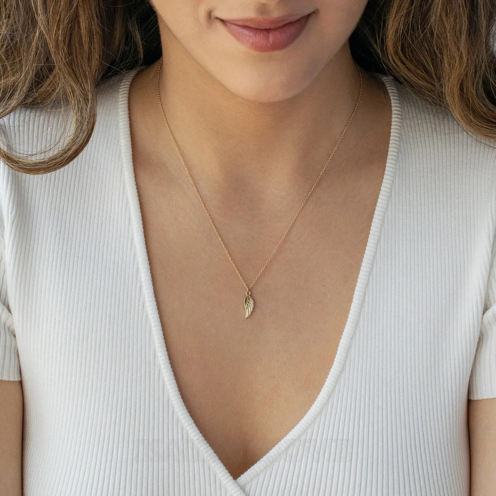 Aile d'ange collier en argent 925 cadeau avec chaîne