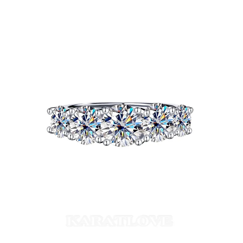 Bague de fiançailles art deco en argent sterling 925 et diamant moissanite de taille ronde