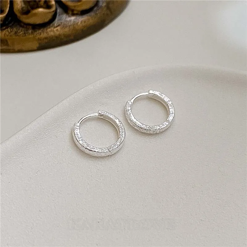 Boucles d'oreilles simples en argent 925