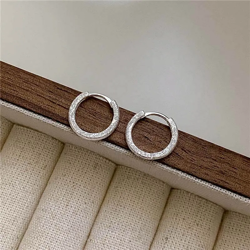 Boucles d'oreilles simples en argent 925