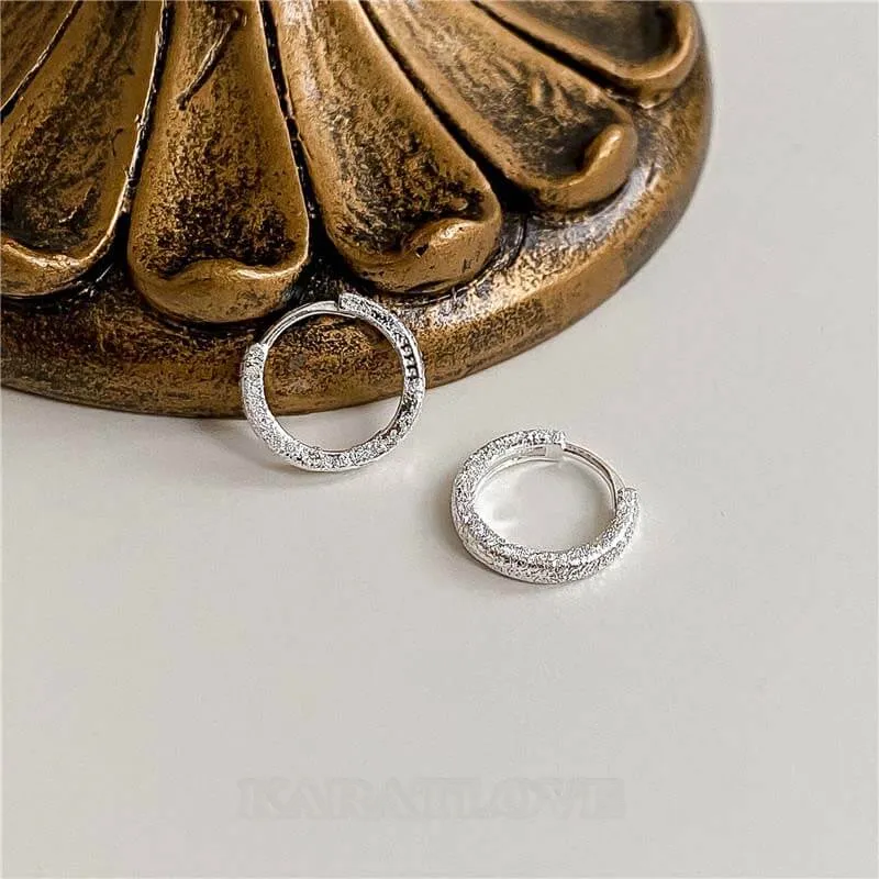 Boucles d'oreilles simples en argent 925