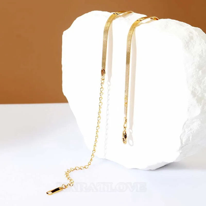 Collier simple en argent sterling 925 et or jaune 16