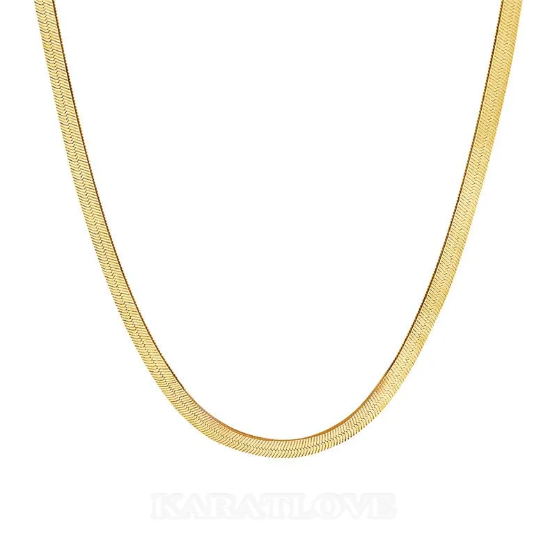 Collier simple en argent sterling 925 et or jaune 16