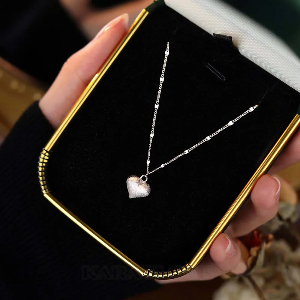 Collier en argent 925 avec cœur 17