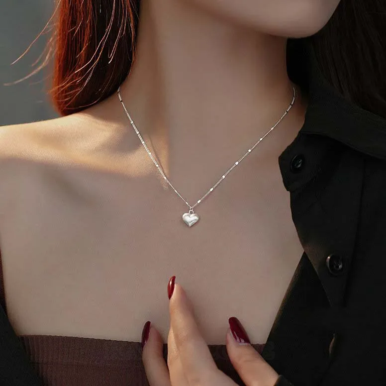 Collier en argent 925 avec cœur 17
