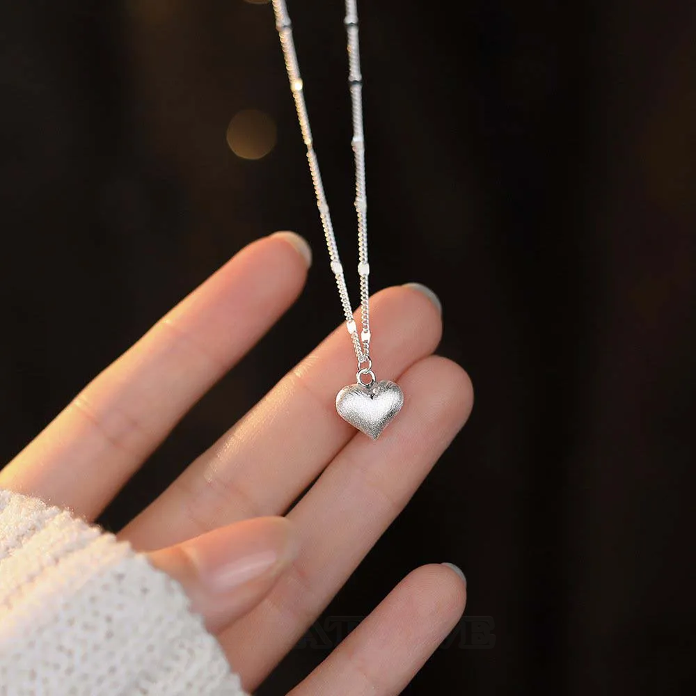 Collier en argent 925 avec cœur 17