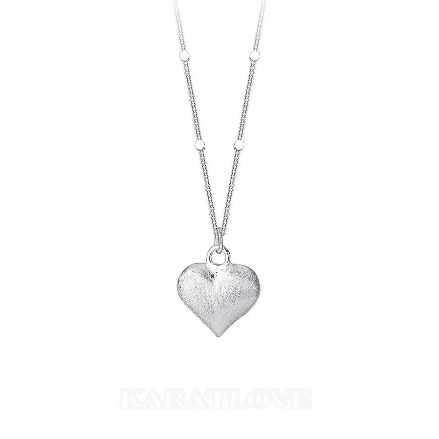 Collier en argent 925 avec cœur 17