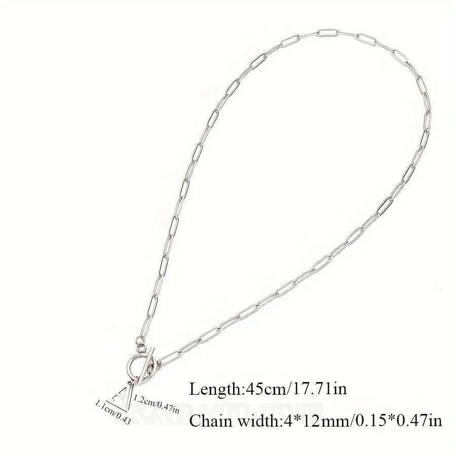 Collier à pendentifs en plaqué or avec lettres initiales