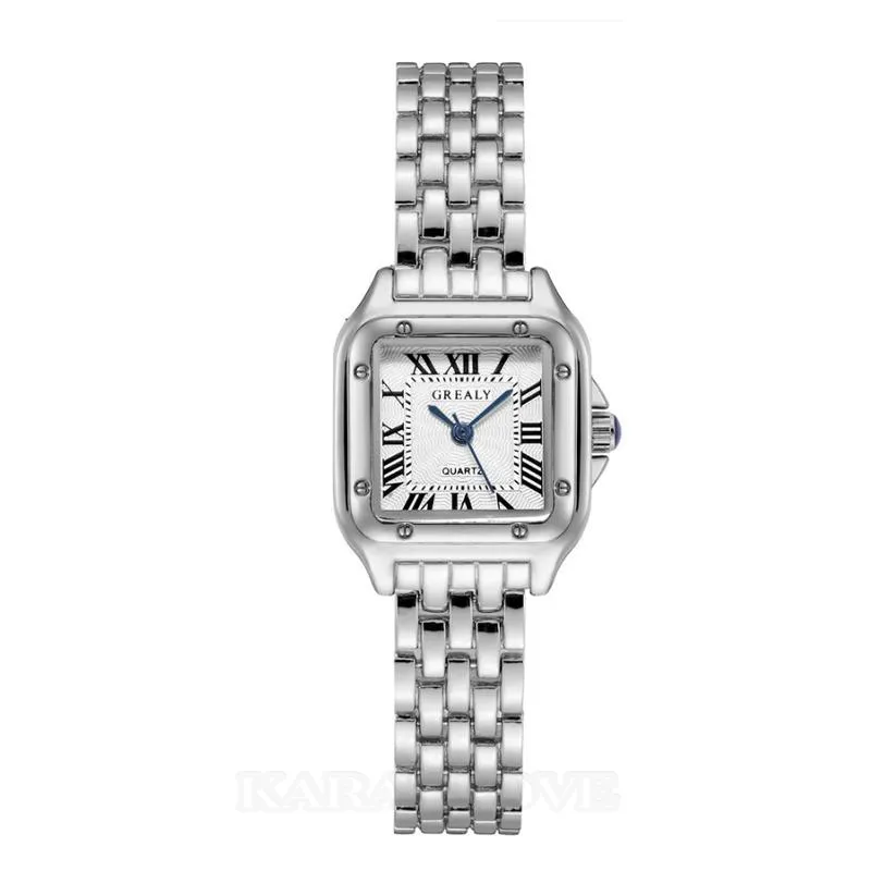 Montre à mouvement quartz square fashion pour femmes