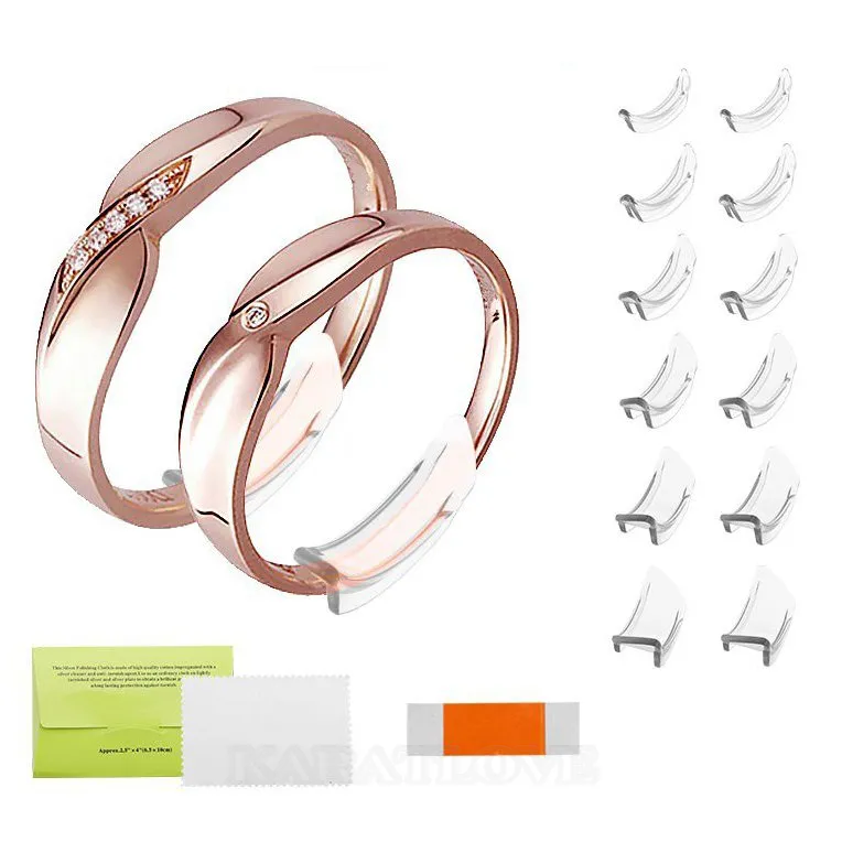 12pcs résine invisible pour anneau de taille invisible pour anneau de taille invisible