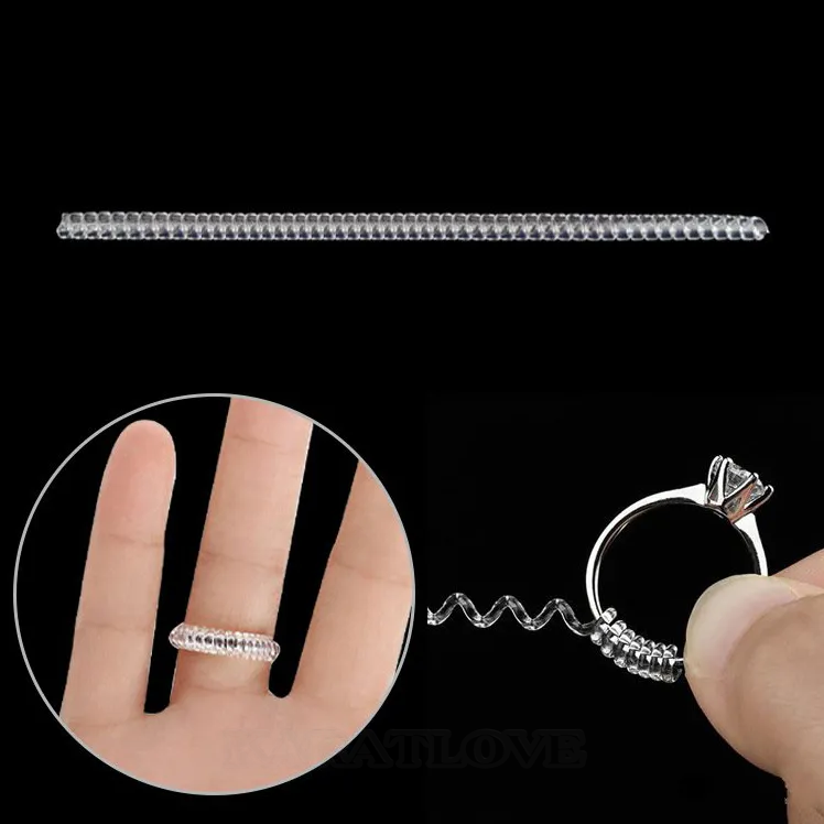 Ajusteur de taille de bague invisible en résine pour bague non sertie