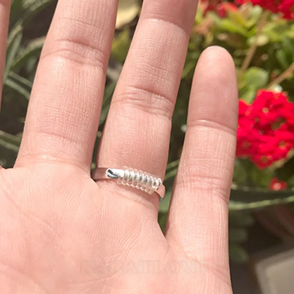 Ajusteur de taille de bague invisible en résine pour bague non sertie