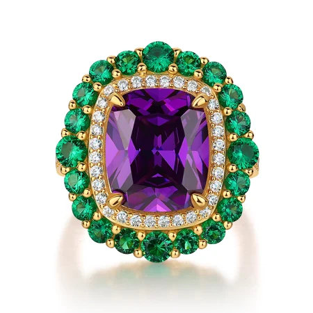 Bague de fiançailles double...