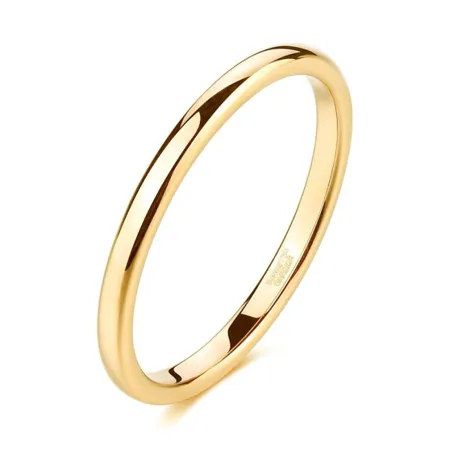 Disponible en 3 couleurs anneau de mariage empilable en argent sterling