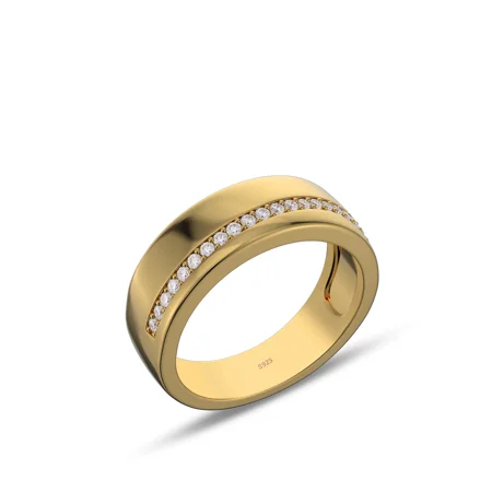 Alliance en argent sterling...