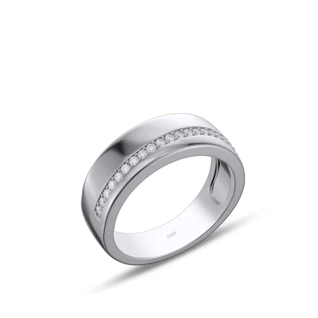 Alliance en argent sterling...