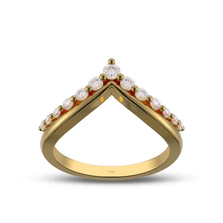 Alliance incurvée en argent...