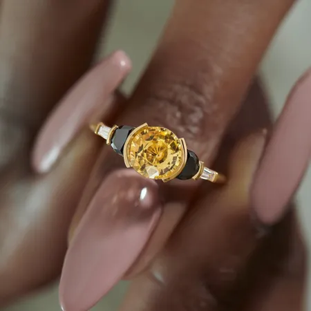 Citrine jaune à taille...