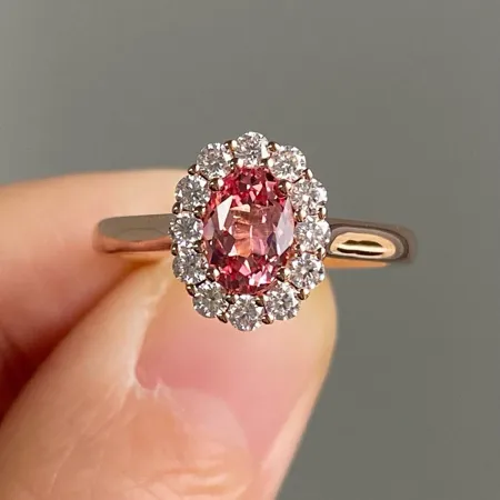 Bague de fiançailles halo...