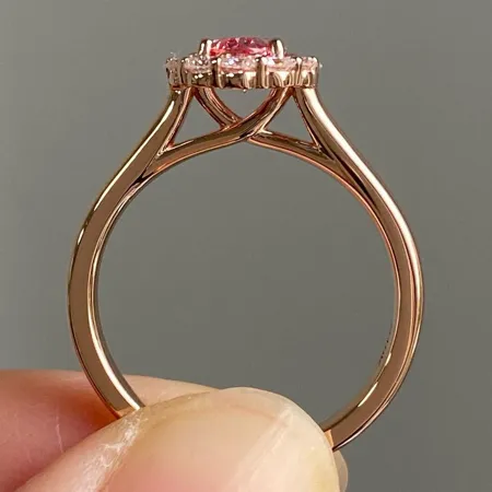 Bague de fiançailles halo...