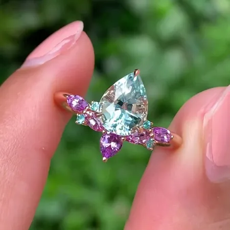 Bague de fiançailles art...