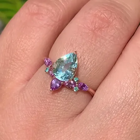 Bague de fiançailles art...