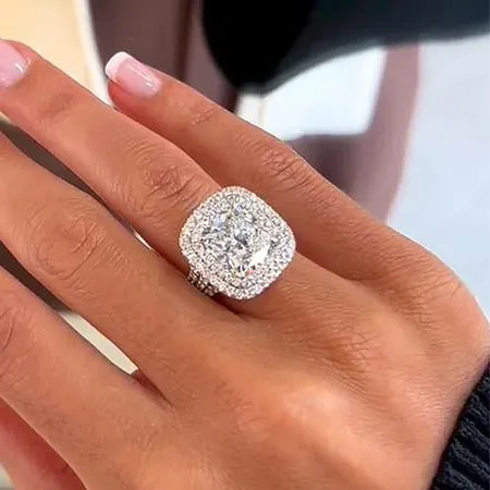 Bague de fiançailles double...