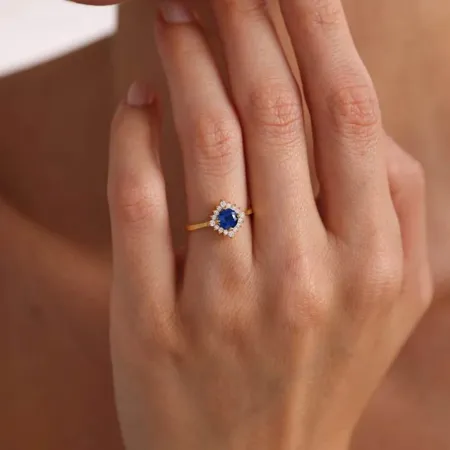 Bague de fiançailles halo...