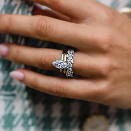 Bague en argent 925 avec...