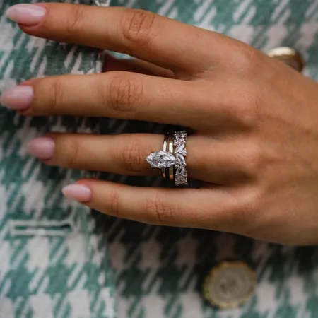 Bague en argent 925 avec...