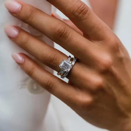 Bague 3 pièces en argent...