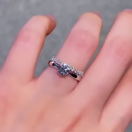 Bague solitaire classique...