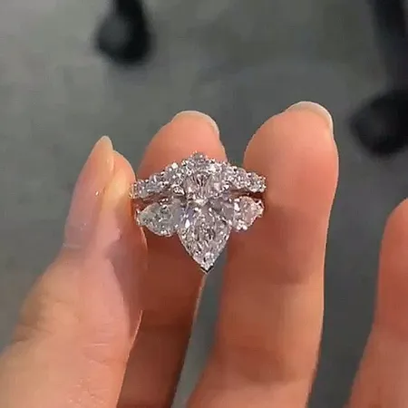 Bague 3 pierres en argent...