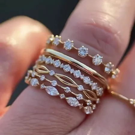 Parure de mariage 6 pièces...