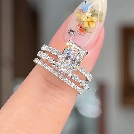 Anneau de mariage 3 pièces...