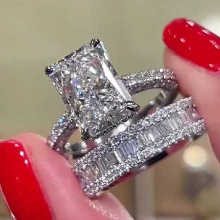 Parure d'alliance en argent...