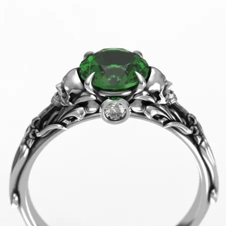 Bague tête de mort en...