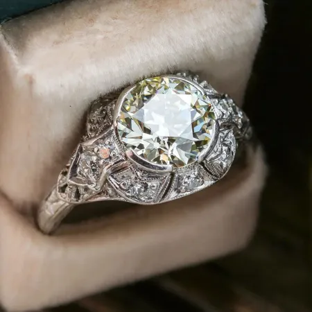 Bague de fiançailles art...