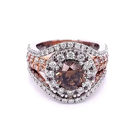 Bague de fiançailles halo...