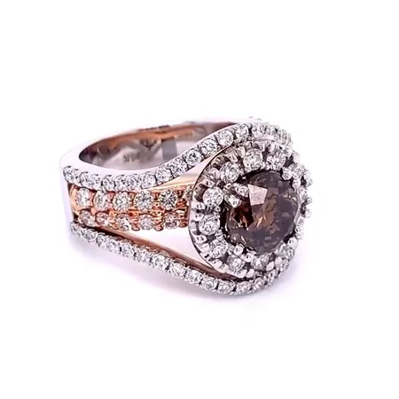 Bague de fiançailles halo...