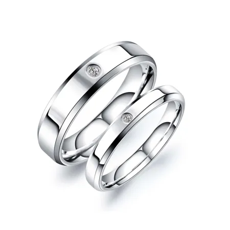 Bagues de couple en argent...