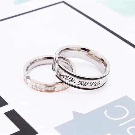 Bagues de couple en titane...