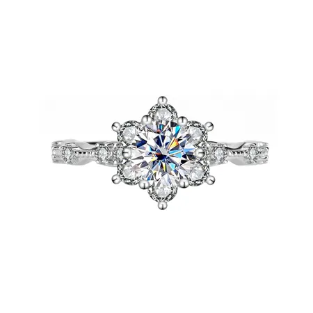 Bague de fiançailles halo...