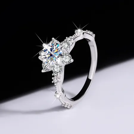 Bague de fiançailles halo...