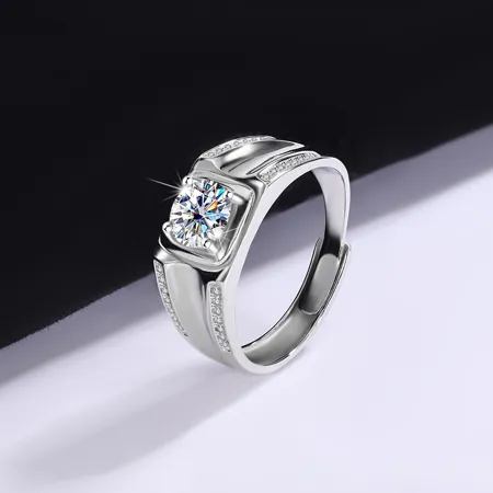 Bague homme en argent...