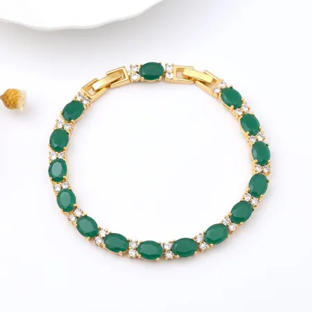 Bracelet de 7" en or jaune...
