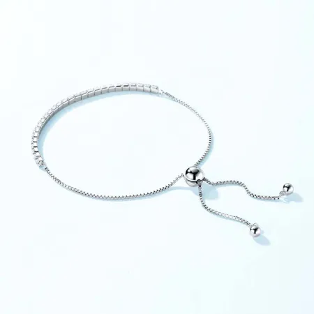 Bracelet réglable en argent...